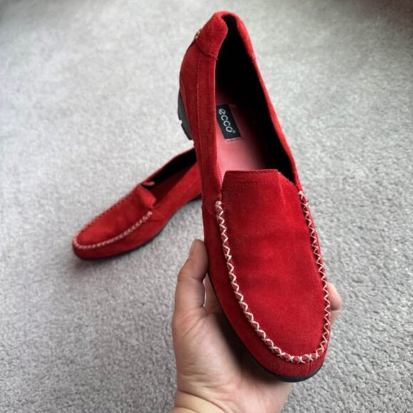 Ecco genuine suede leather loafers - Picture 2 of 6